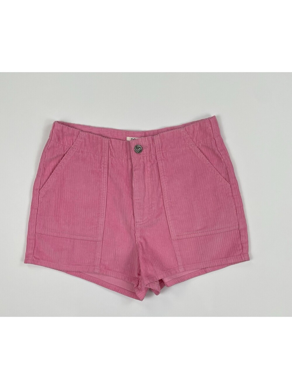 Roxy Sessions Cotton Corduroy Shorts Pink Retro High Waisted Size 27